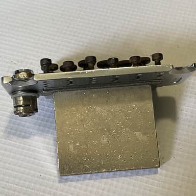 1980's Era Kramer Guitars German Made Original Floyd Rose Chrome Tremolo Bridge Base Plate Frame image 4