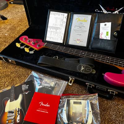 Fender Custom Shop Time Machine Journeyman 1965 Jazz Bass, Faded Dakota Red Rosewood image 12