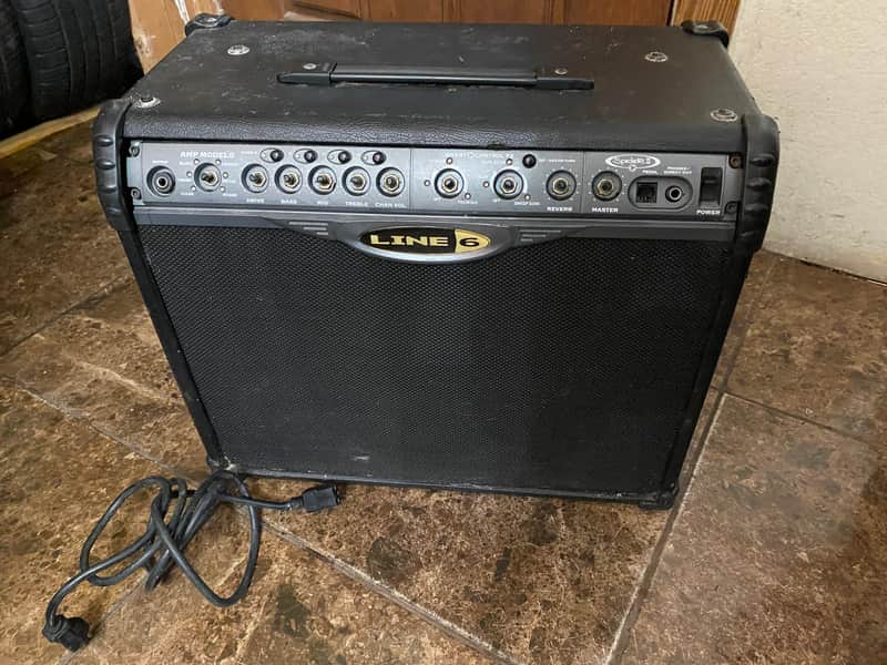 Line 6 Spider II 112 75-Watt 1x12" Digital Modeling Guitar Combo 2003 - 2006 - Black image 1