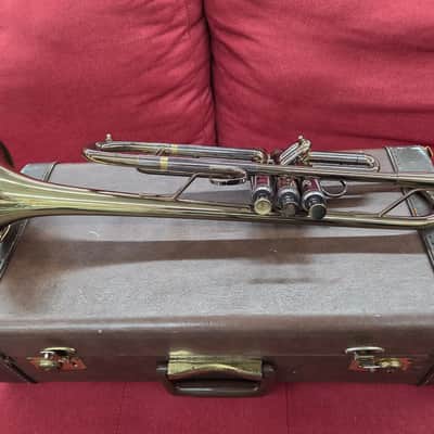 Monette Style Trumpet ( Copy) Refinished - Smoke Black Brass image 2