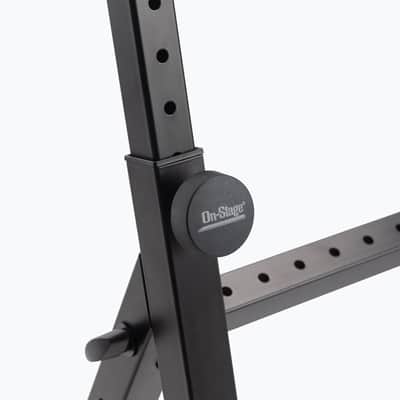 On‑Stage Single Tier Z Keyboard Stand - Black w/ Adjustable Height/Width image 6