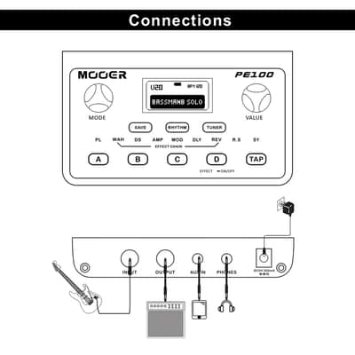Mooer PE-100 Guitar Multi-Effects,price include the import duty for US buyer image 6