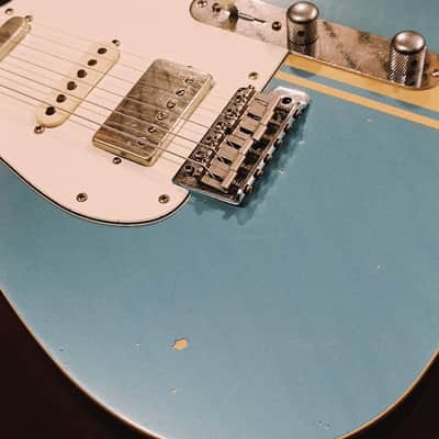 Franchin Mars Nashville HSS - Racing Stripe / Lake Placid Blue image 9
