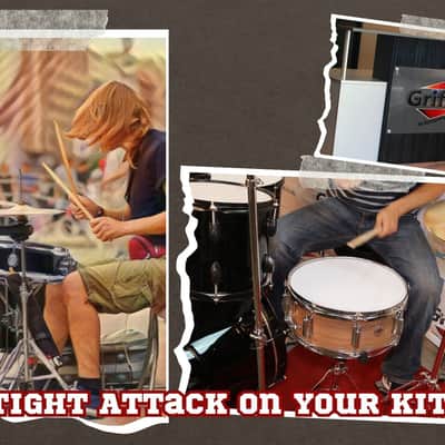 Griffin Snare Drum 13" x 3 - 5" -  Piccolo 100% Poplar Wood Shell with Black Finish and Coated Drum Head - Professional Drummers Percussion Instrument with Bright Tone and Brilliant Attack image 6