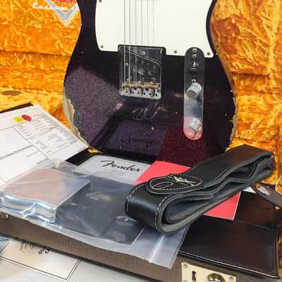 Fender Custom Shop 1960 Tele Relic, Time Machine, Ash Body, AAA Rosewood FB, Magenta Sparkle, w/HSC image 3