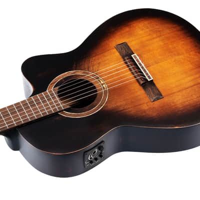 Ortega DSSUITE-C/E The Private Room Series Solid Spruce Top Mahogany Neck Nylon 6-String Classical Acoustic-Electric Guitar w/Gig Bag image 12