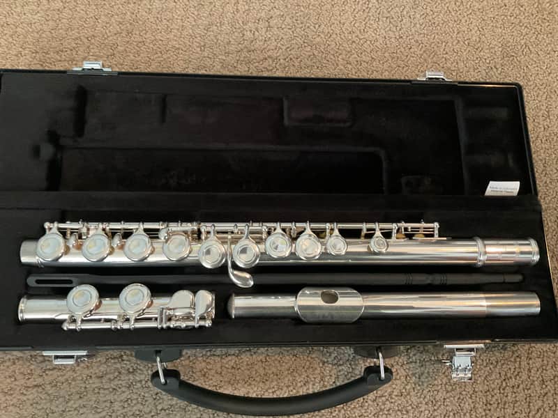 Yamaha Model 221 Silverplated Flute Clean, All New Pads image 1