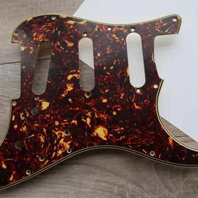 62 Fender Stratocaster celluloid tortoise pickguard USA 1960 thru 1962 avri strat guard image 1