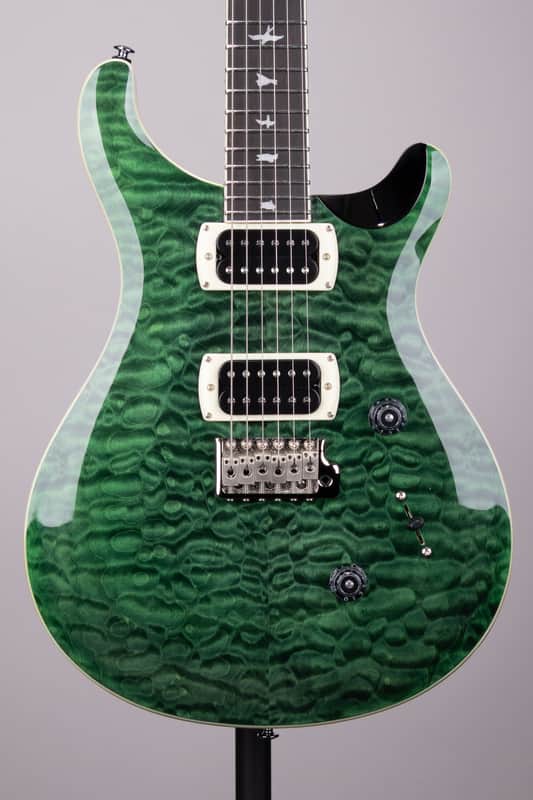 PRS SE Custom 24 Quilt Electric Guitar - Teal Black image 1