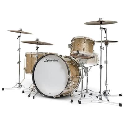 Slingerland Radio King 4pc Drum Set 24/13/16/18 Gold Glass image 2