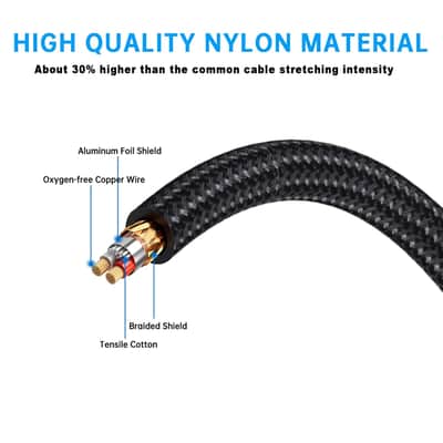 Dual RCA to XLR Male Y Splitter Patch Cable, Unbalanced 2 RCA/Phono Plug to 1 XLR Splitter Duplicator Lead Y-Cable Adapter (3FT) image 2