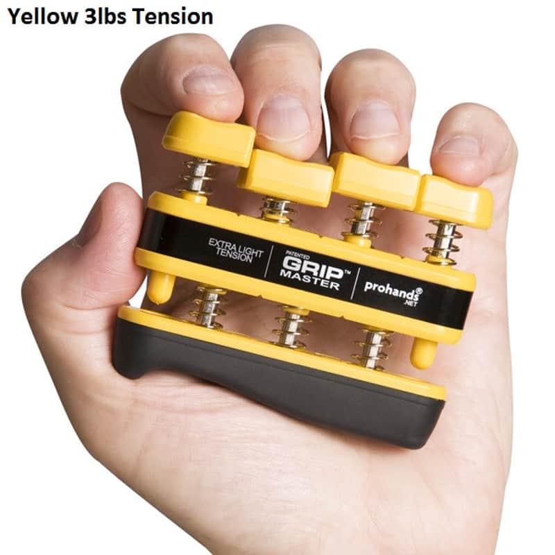 Prohands Gripmaster X-Light Tension Hand Exerciser – Finger, Hand & Forearm Strengthener (Yellow) image 1