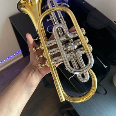 Bb Cornet – Gold/Silver Finish – Complete with Hardcase & Mouthpiece image 2