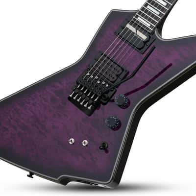 Schecter E-1 FR S Special Edition Electric Guitar - Trans Purple Burst (B-Stock) image 2