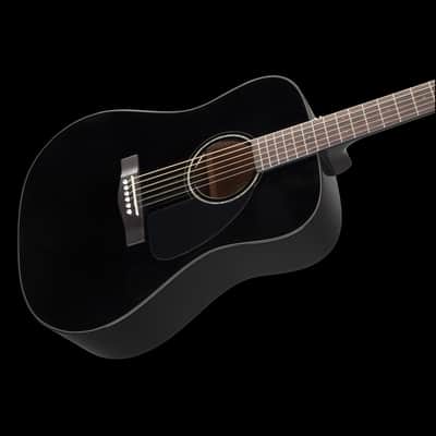 Fender CD-60 Dreadnought V3 Walnut Fingerboard Black With Case image 4