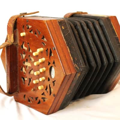 7940 - Mahogany Lachenal Anglo Concertina CG M 20