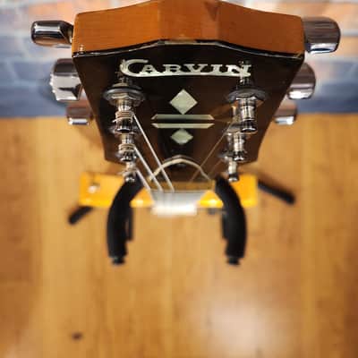 Vintage 1980s Carvin DC200 Natural Ebony Board Set Neck Great Value image 5