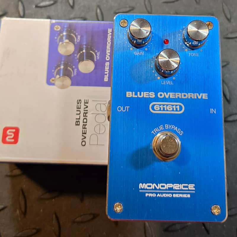 Monoprice Blues Overdrive Pedal Pro Audio Series 611611 Blue Boost image 1