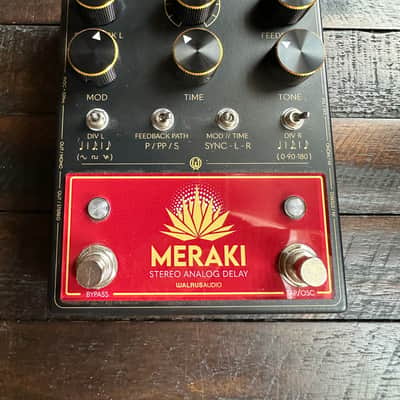 Walrus Audio Meraki Stereo Analog Delay 2024 - Present - Black / Red image 1