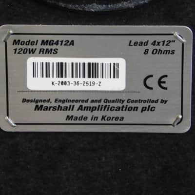 Marshall MG415A 120 watt 8 Ohms 4X12 Cabinet - Local pickup only - No shipping- image 4