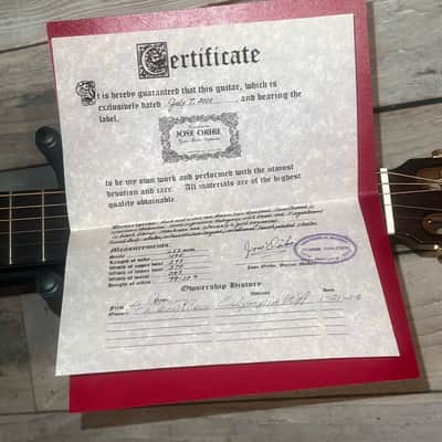Rare 2010 Jose Oribe Jose Oribe Gran Parlor Suprema Natural, Brazilian Rosewood &  Western Red Cedar, Steel String Classical image 21
