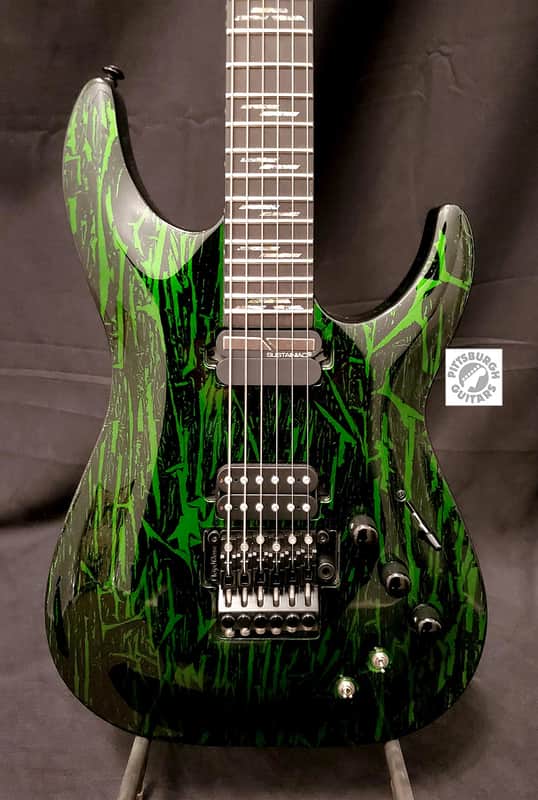2020 Schecter C-1 FR S Silver Mountain in Toxic Venom; Comes with Gig Bag and Pro-Setup! image 1