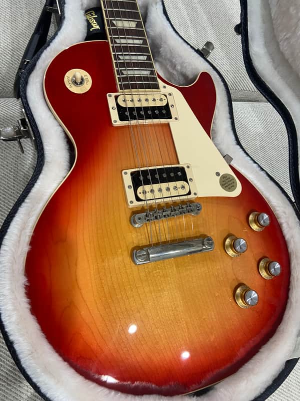 Gibson Les Paul Classic 2022 Cherry Burst Upgraded Locking Tuners Upgraded Gibson case image 1