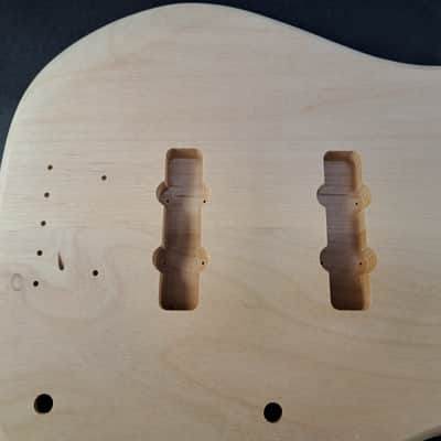 Unfinished Alder P bass J/J guitar body - fits fender necks J2503 image 2