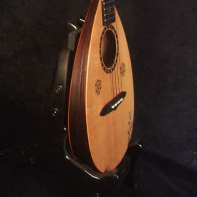 Handmade Thin Body Bowl Back Style Tenor Ukulele, Spruce, Mahogany, HummingBird, Vine Inlay, Soft-bag, Bruce Wei  UBB17-002 image 3