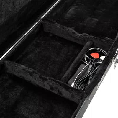 Electric Bass Guitar Hardshell Case | Waterproof Square Wood Carrying Case with Plush Interior & Storage | Durable and Lockable image 3