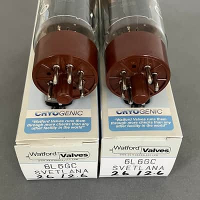 Svetlana 6L6GC Winged C Cryo Power Tubes - Matched Pair Tubes (2) image 2