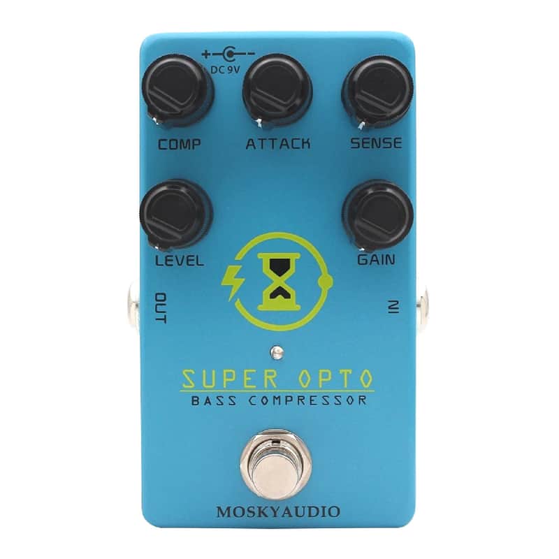 Mosky Super OPTO Bass Optical Compressor Effect Pedal True Bypass image 1