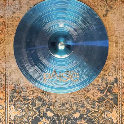 Unique Paiste ONE Of A KIND Custom Blue 2002 15" Sound Edge Hihats, 19" Crash, 20" Crash SET... With Black Labels!!!!!!! image 5