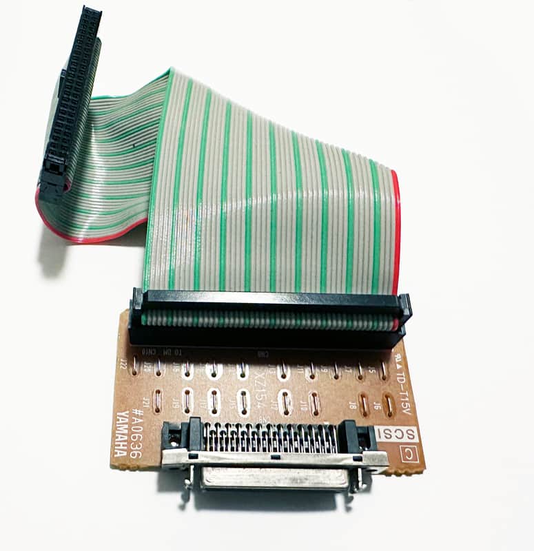 Yamaha Motif 6, 7, 8 Original SCSI Board XZ154 with a Cable Assembly. image 1