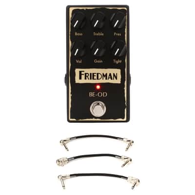 Friedman BE-OD Overdrive Pedal with 3 Patch Cables image 1