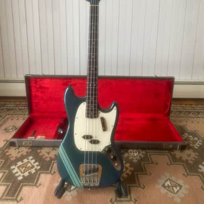 Collector 1968 Fender Mustang Bass Competition Burgundy One Owner image 5