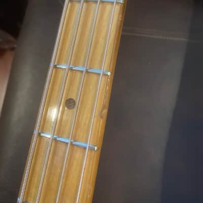 Ernie Ball EARTHWOOD Vintage Hollowbody Acoustic 4-String Bass Guitar Orig OSSC image 5
