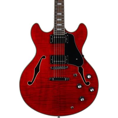 Sire Larry Carlton H7 Semi-hollowbody Electric Guitar, ST Red image 4
