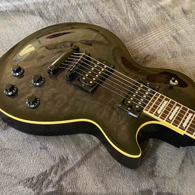 1999 Epiphone  Les Paul Limited Edition Quilt Top Translucent Black Made in Korea (MIK) - Free Pro Setup image 6