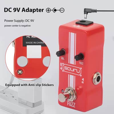SCURU FUZZ Guitar/Bass Fuzz Effect Pedal VOL/FUZZ Versatile Sound made by Caline image 5