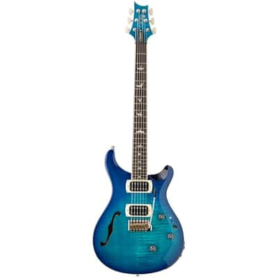 PRS - Paul Reed Smith SE Custom 24 Semi-Hollow Piezo - LB  Lake Blue Semi-Acoustic Guitar image 1