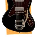 Silvertone 1478 Series Offset Bolt-On, Maple Top/ Gloss Black