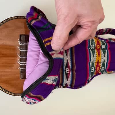 Bolivian Charango - Luthier J. Alcoba Zambrana - Naranjillo - Aguayo soft case image 19