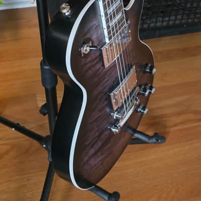 Gibson Mark Morton Signature Les Paul Modern Quilt 2026 - Translucent Ebony Burst Satin image 4