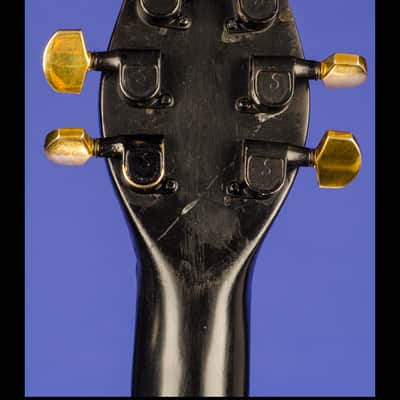 Barry Collier Rebeth Gothic Cross with Ram's Head Pentagram 1982 Black with a feint gold pinstripe a image 8