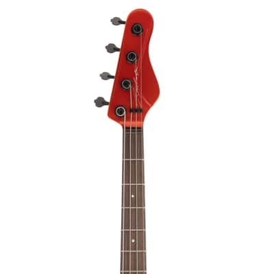 Brubaker JXB-4 Standard Bass Guitar, Tangerine Metallic - Mint Open Box image 15