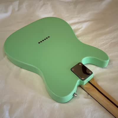 Del Mar Lutherie Tel-Uh-Caster Thinline T-Style Guitar - Surf Green - Made in USA - Free Pro Setup image 9