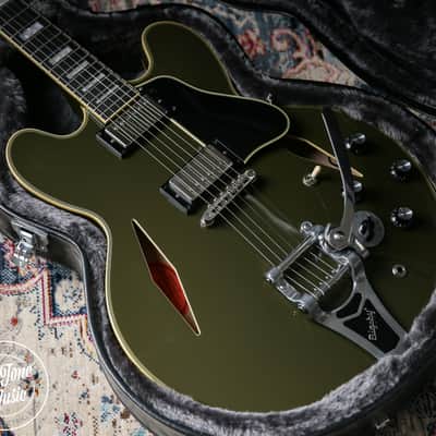 Epiphone Exclusive Shinichi Ubukata ES-355 Custom Olive Drab image 2