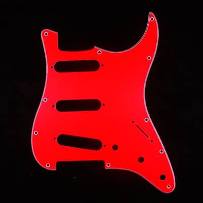 Custom Guitar Pickguard For Strat Standard ,4ply Bright Red