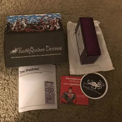 EarthQuaker Devices Time Shadows II Subharmonic Multi-delay Resonator Pedal 2023 - Maroon/White image 2